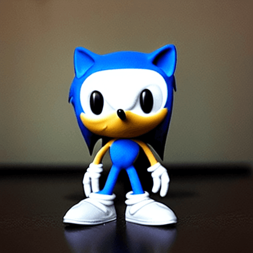 AI generated: Funko Pop of Sonic