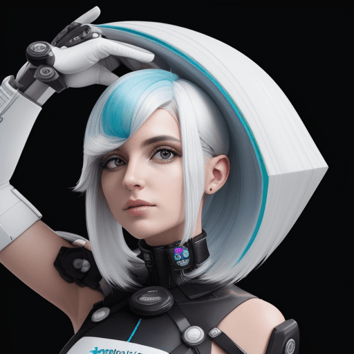AI generated: CREA UNa imagen de marketing futurista donde hay una mentira con un producto que hace crecer el pelo...