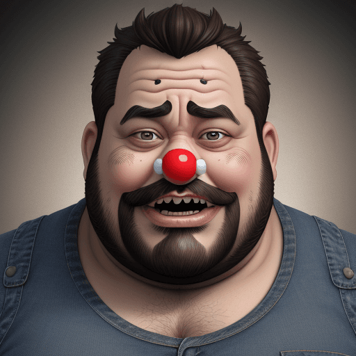 AI generated: a 50 years old a little bit fat, man with brown-balck hair, a little bit of a short beard and wearin...