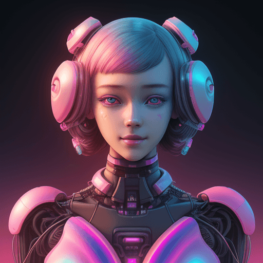 AI generated: android girl, beautiful hands, beautiful girl, full body, smile, detailed gorgeous face, sad eyes, v...