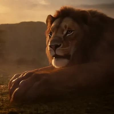 AI generated video: lion