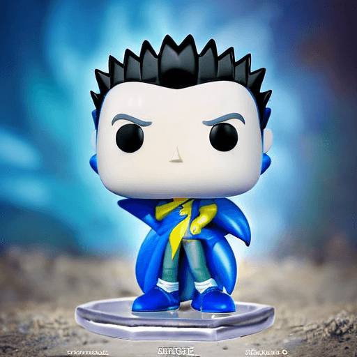 AI generated: Funko Pop of Super Sonic