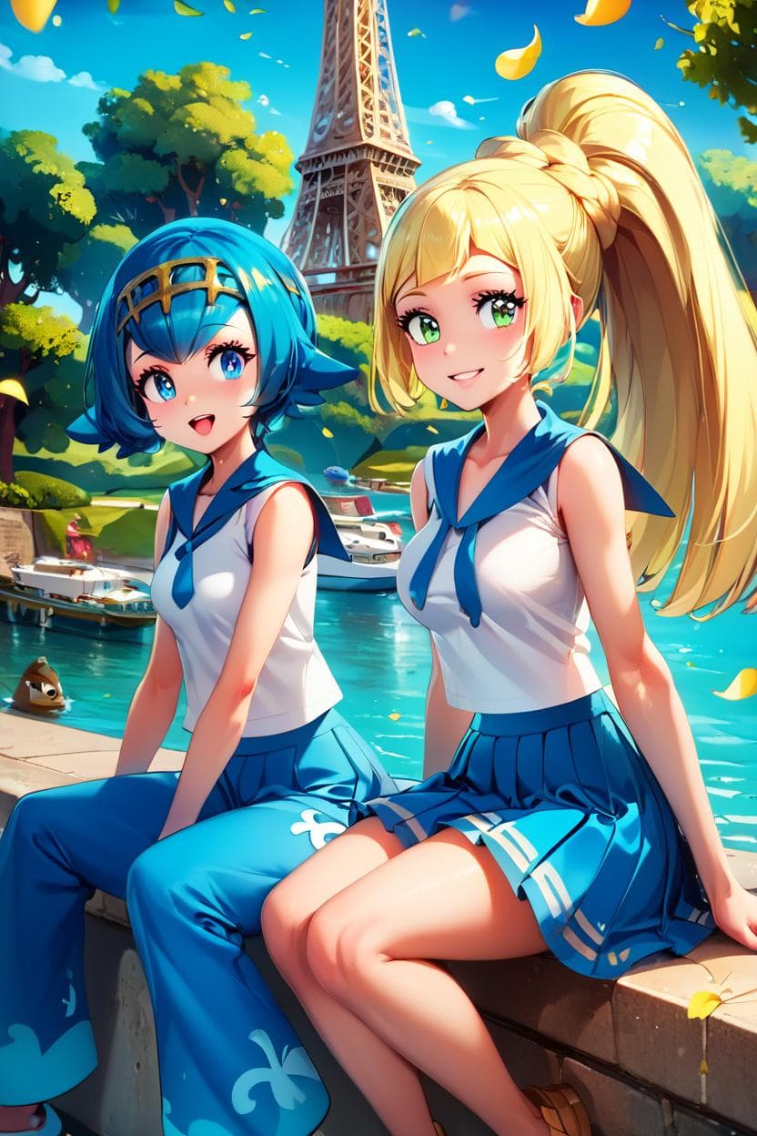 Lillie & Lana: Alola Angels | リーリエ x スイレン (Pokemon) [Illustrious & Pony]