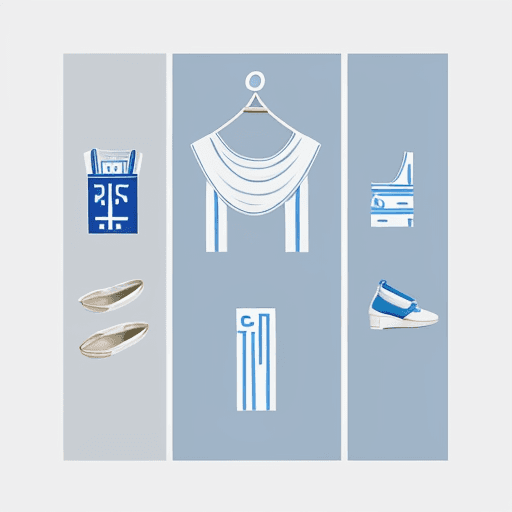 AI generated: "Create a minimalistic clothing design inspired by the musical film 'Mamma Mia!' featuring Greek ele...