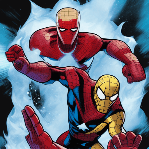 AI generated: marvel comics iceman