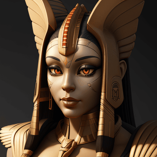 AI generated: close up portrait Sphinx with an amazing body, concept art, 8k, unreal engine --ar 9:16 --niji 5 --s...