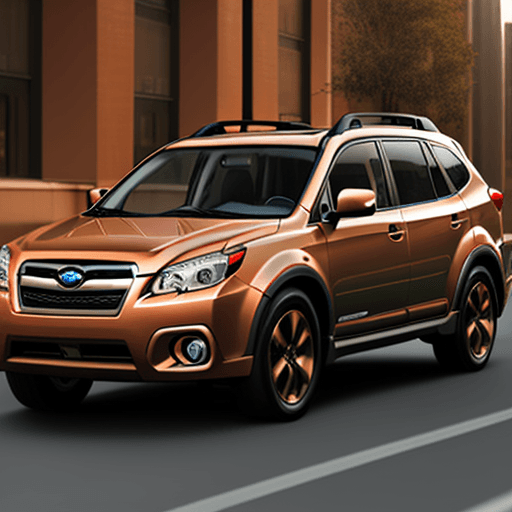 AI generated: crossover SUV SUBARU TRIBECA Subaru Subie Tribeca TRIBECA tribeca Tribeca car suv Suv Deep bronze me...