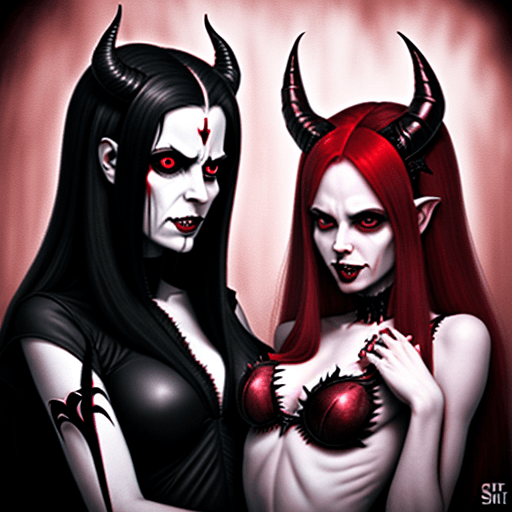 AI generated: satan and succubus
