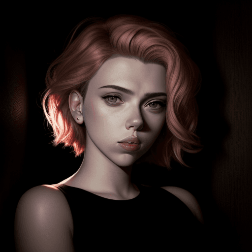 AI generated: Girl - Scarlett Johansson - portrait - photo
Rim Light