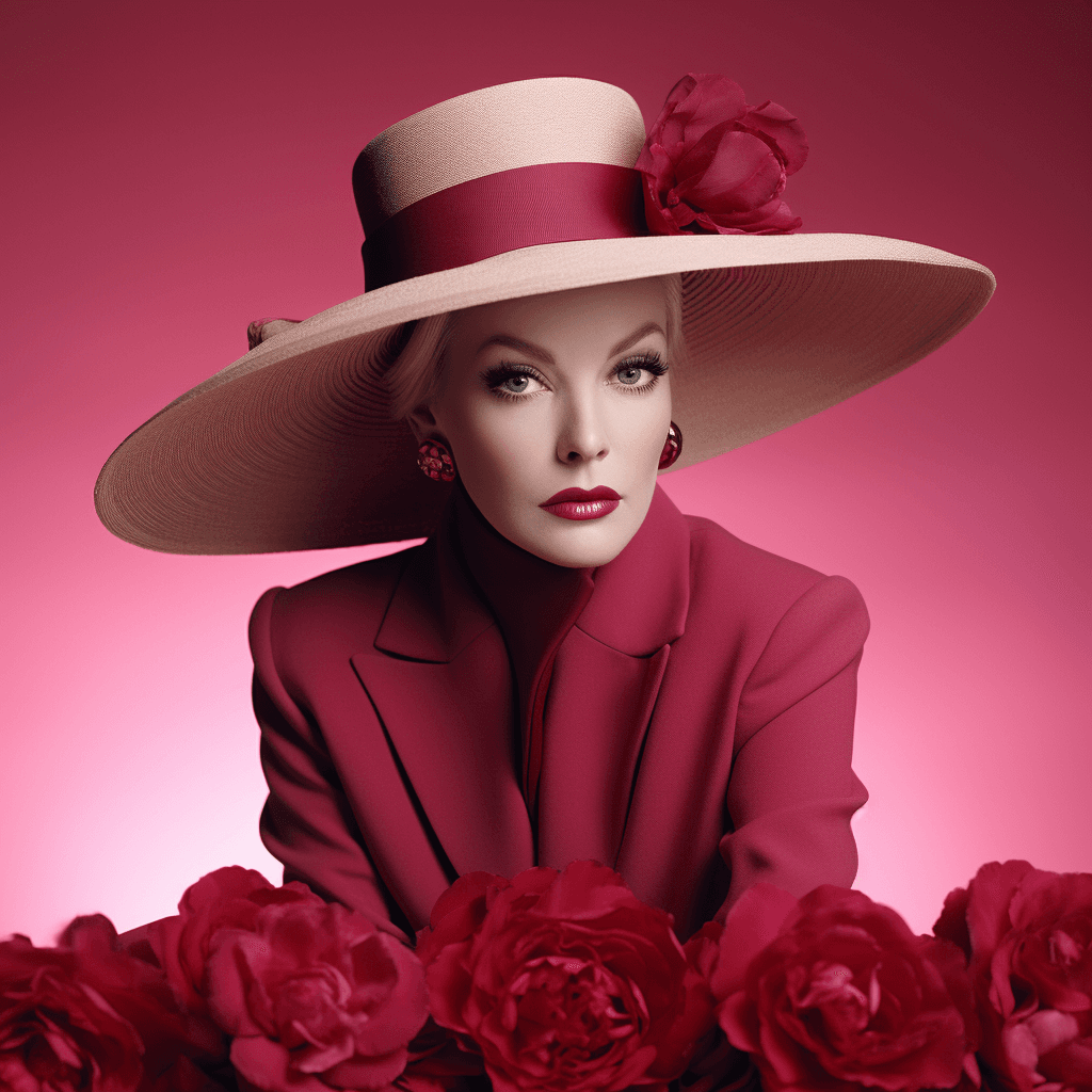 AI generated: High fashion, vogue, flower pattern, 1949 --no ugly, deformed, noisy, blurry, distorted, out of focu...