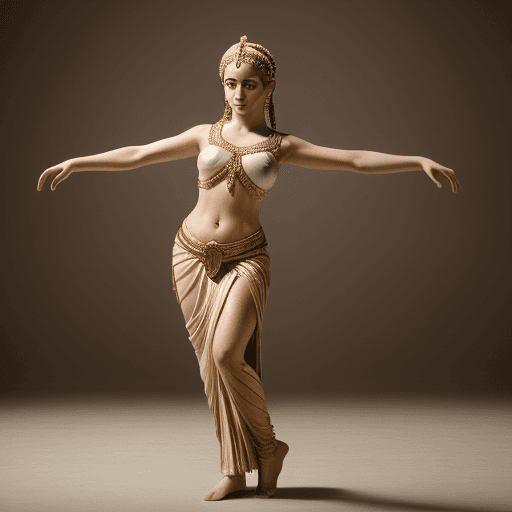 AI generated: High resolution photography Ancient Greek dancer