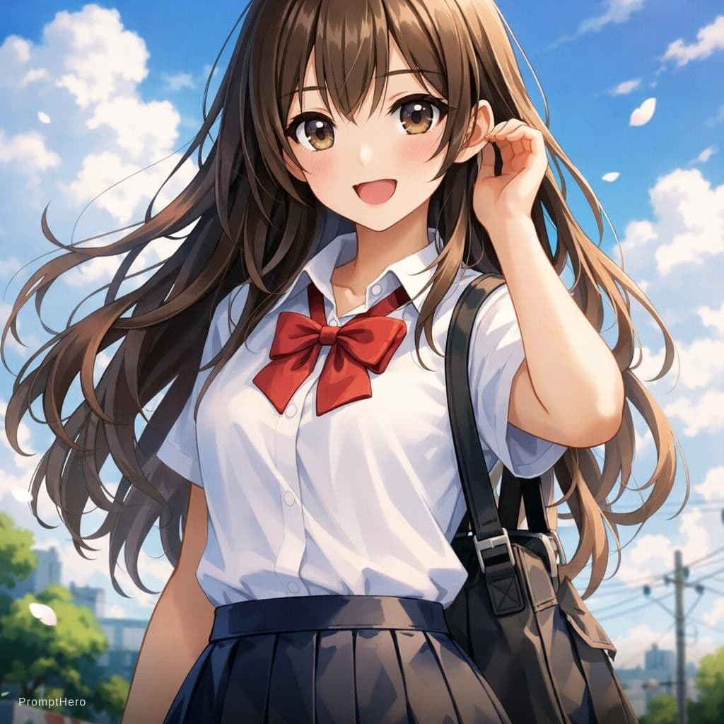 AI generated: Garota de anime