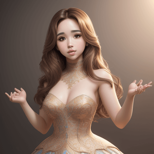 AI generated: a portrait of a gorgeous pokimane, realistic, full body shot, sharp focus, 8 k high definition, insa...