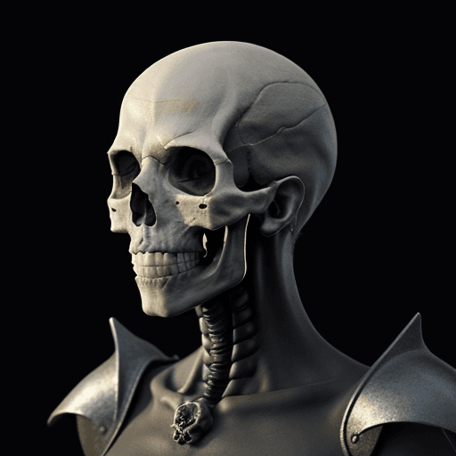 AI generated: A skull made up of different organs of the body, 16k, high quality, sharp, cinematic, make it look 4...