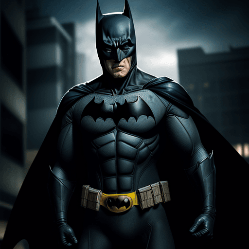 AI generated: Batman in straitjacket, 4k, ultra hd 