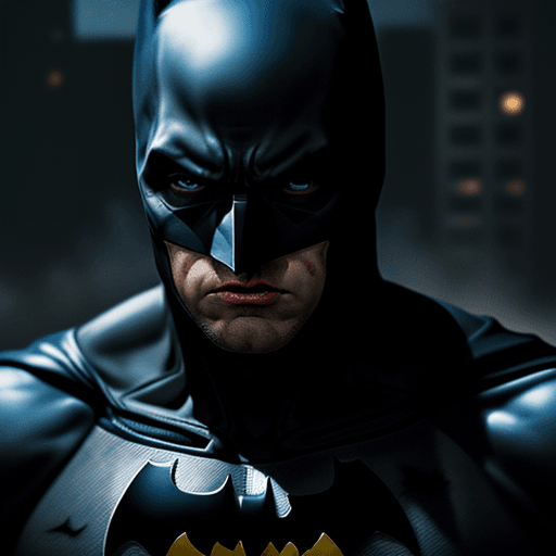 AI generated: Batman cry after fight, 4k , ultra HD 