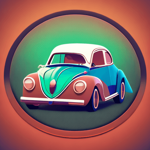 AI generated: logo icon, 3d, fusca, adventure, graphic design, realistc, High detail RAW color art, paisagem, 8k