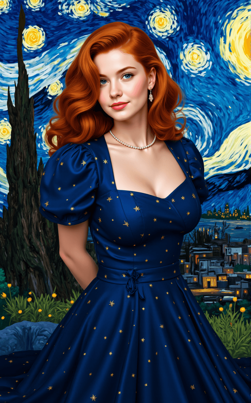AI generated: a highly detailed, painterly digital illustration in the impressionist style, reminiscent of Vincent...