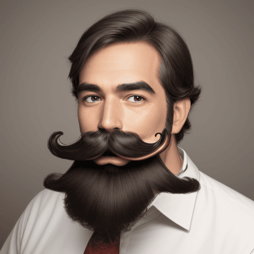 AI generated: Make a mustache for this picture.