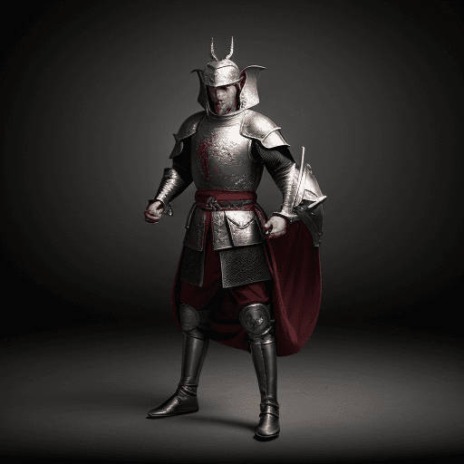 AI generated: Ultra high resolution photography of a medieval, male, dragon warrior