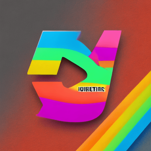 AI generated: iroot name digital marketing company logo design, vibrant and energetic with colorful rainbow letter...