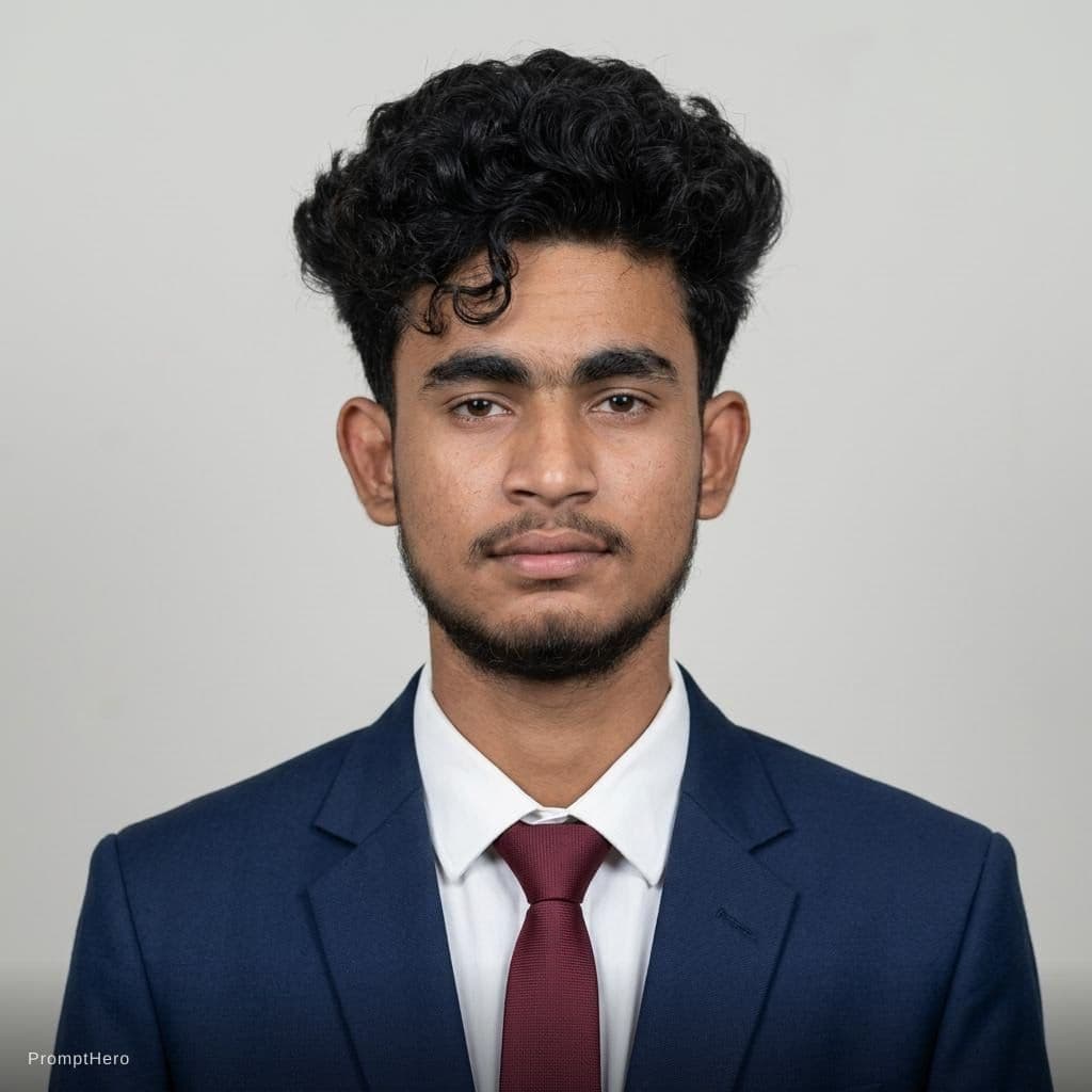 AI generated: passport photo man  dont remove the beard put the proficinal bread also as per my uploded iamge matc...
