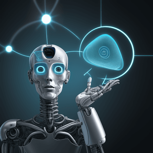AI generated: un profesor enseñando inteligencia artificial a otros profesores