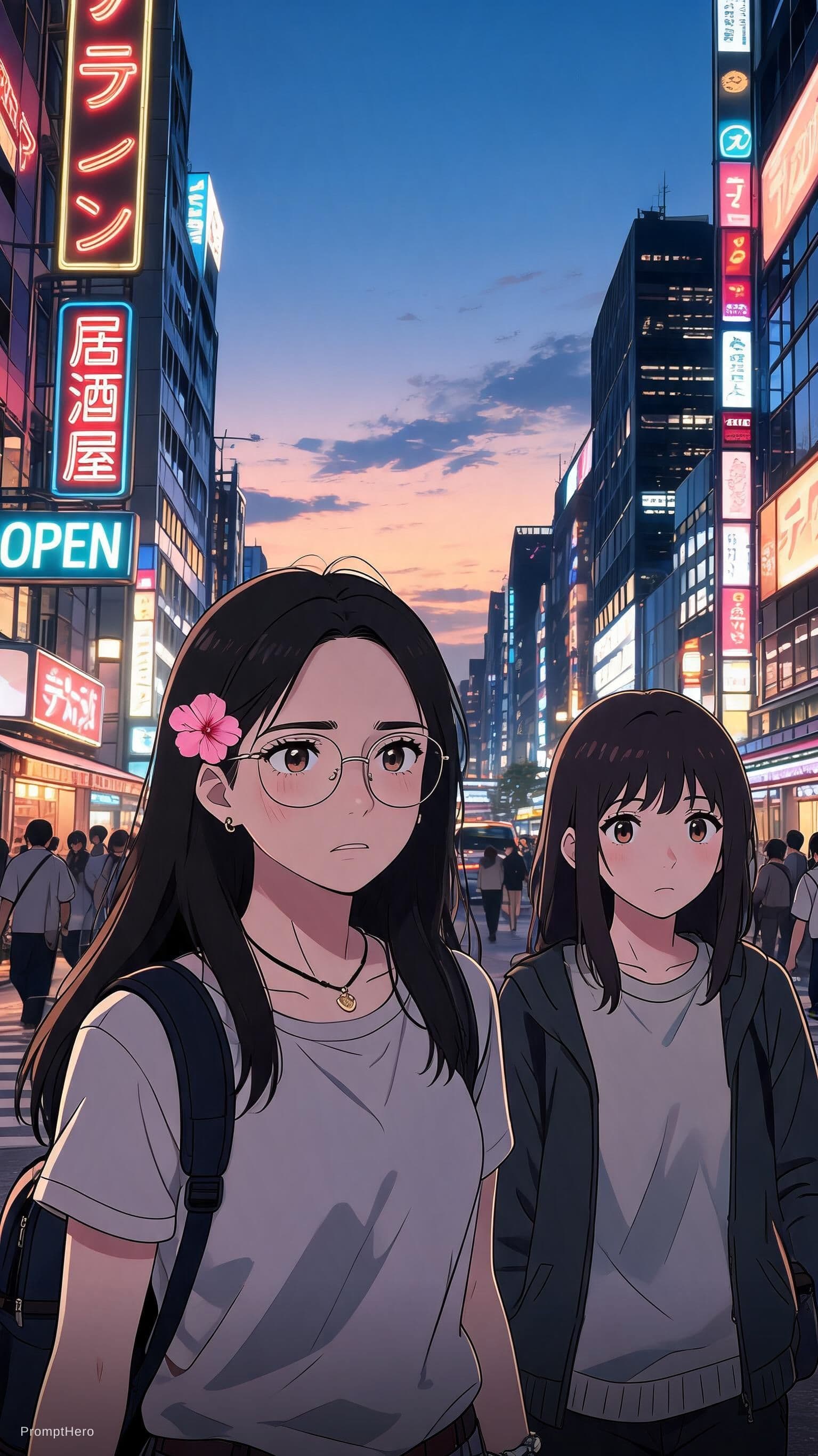 AI generated: score_9, score_8_up, score_7_up, 2girls, tomany girls, source anime, anime screencap, masterpiece, e...