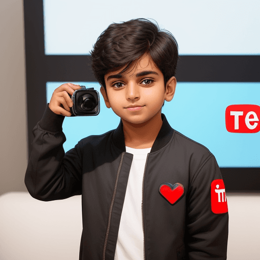 AI generated: Make a same photo replace the Instagram logo with YouTube logo and the boy with a 30 year old boy we...