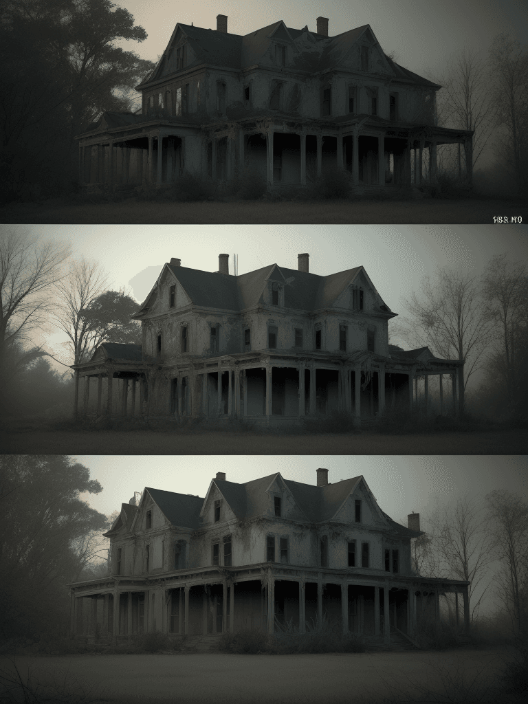 AI generated: Exterior and Surroundings of the Old Mansion:
Footage related to the exterior of the abandoned house...