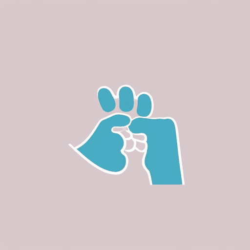 AI generated: logo featuring a simple and linear silhouette design of a human hand holding a dog's paw. The logos ...