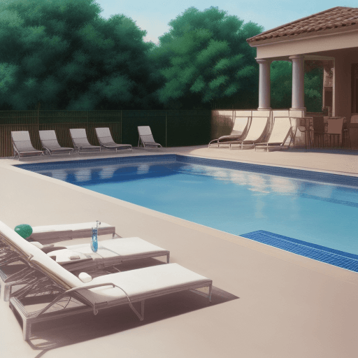 AI generated: By The Pool Side