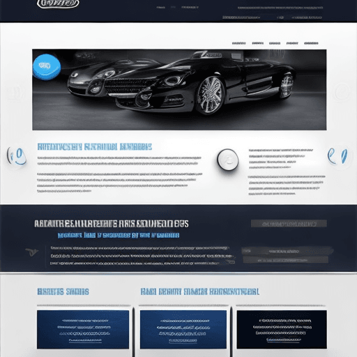 AI generated: Realistic web design for car detailing business