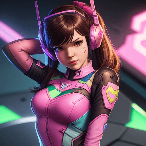 AI generated: Dva from overwatch
