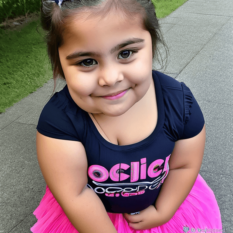 AI generated: ((1 girl, elementary school girl, cute, short, very chubby, very fat, heavyset, morbidly obese littl...