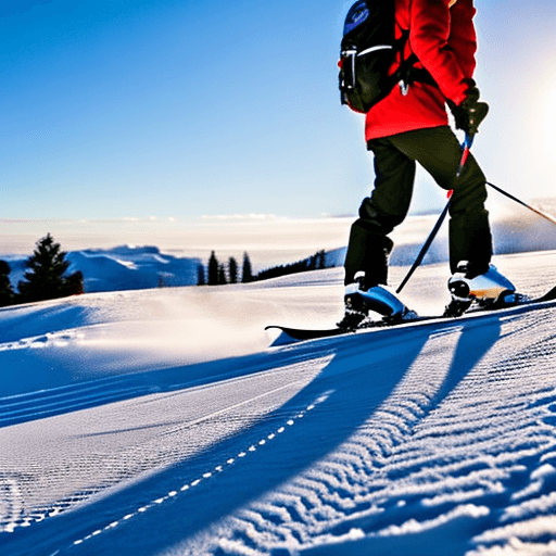 AI generated: (best quality:1.4), 1girl, snowy, skiing, ski, winter gear, sunny