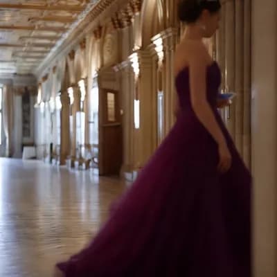 AI generated video: Moving down the aisle. 10 seconds long