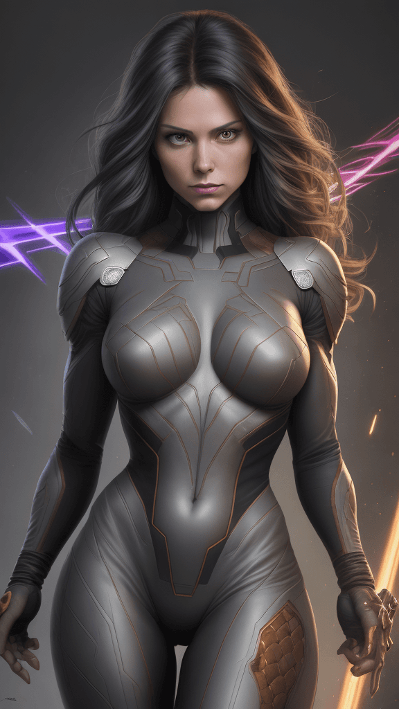 AI generated: (16k, best quality, master:1.2) HDR, Marvel Entertainment Art by, Rogue (AKA Anna Marie LeBeau), per...