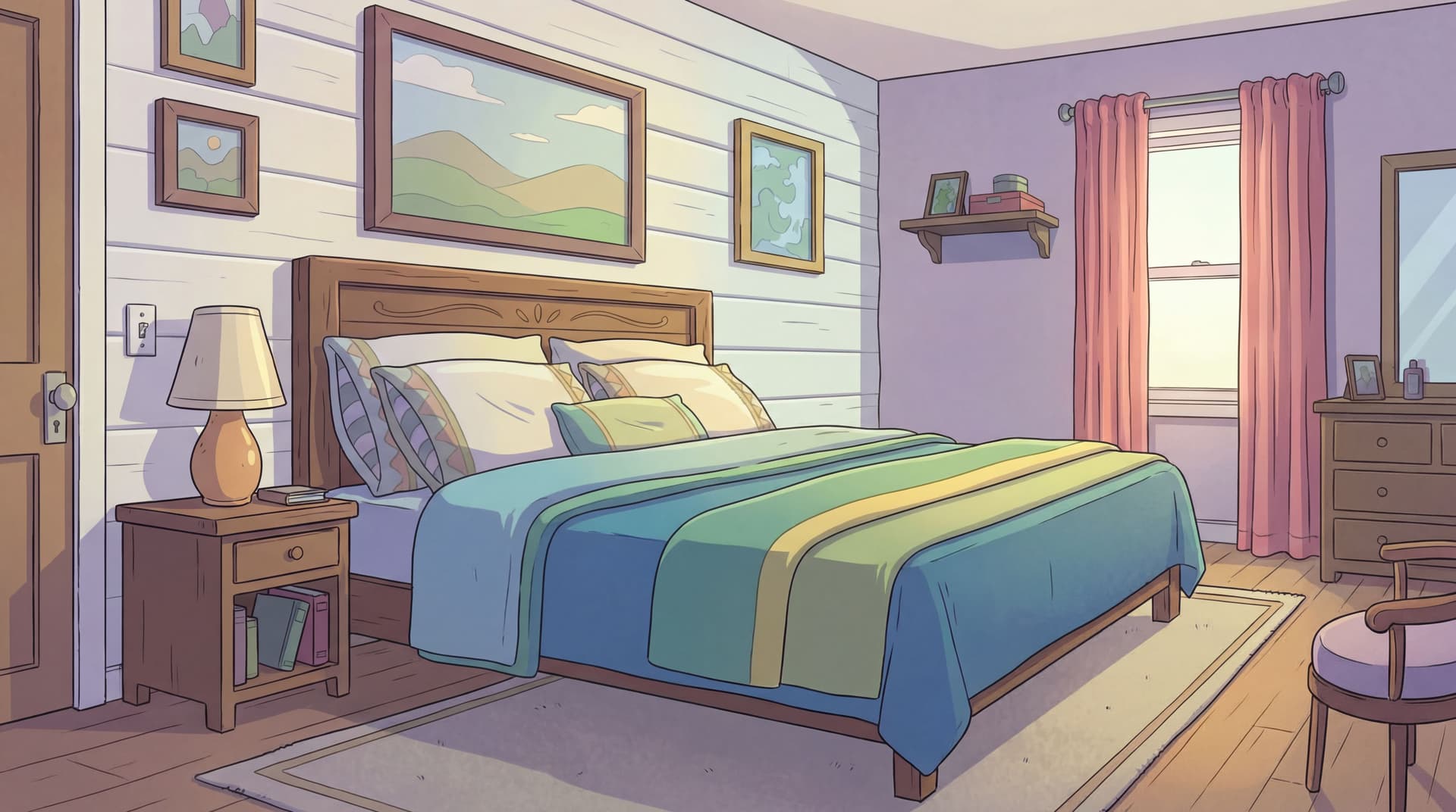 AI generated: expand the image background to whole room. different angle of room