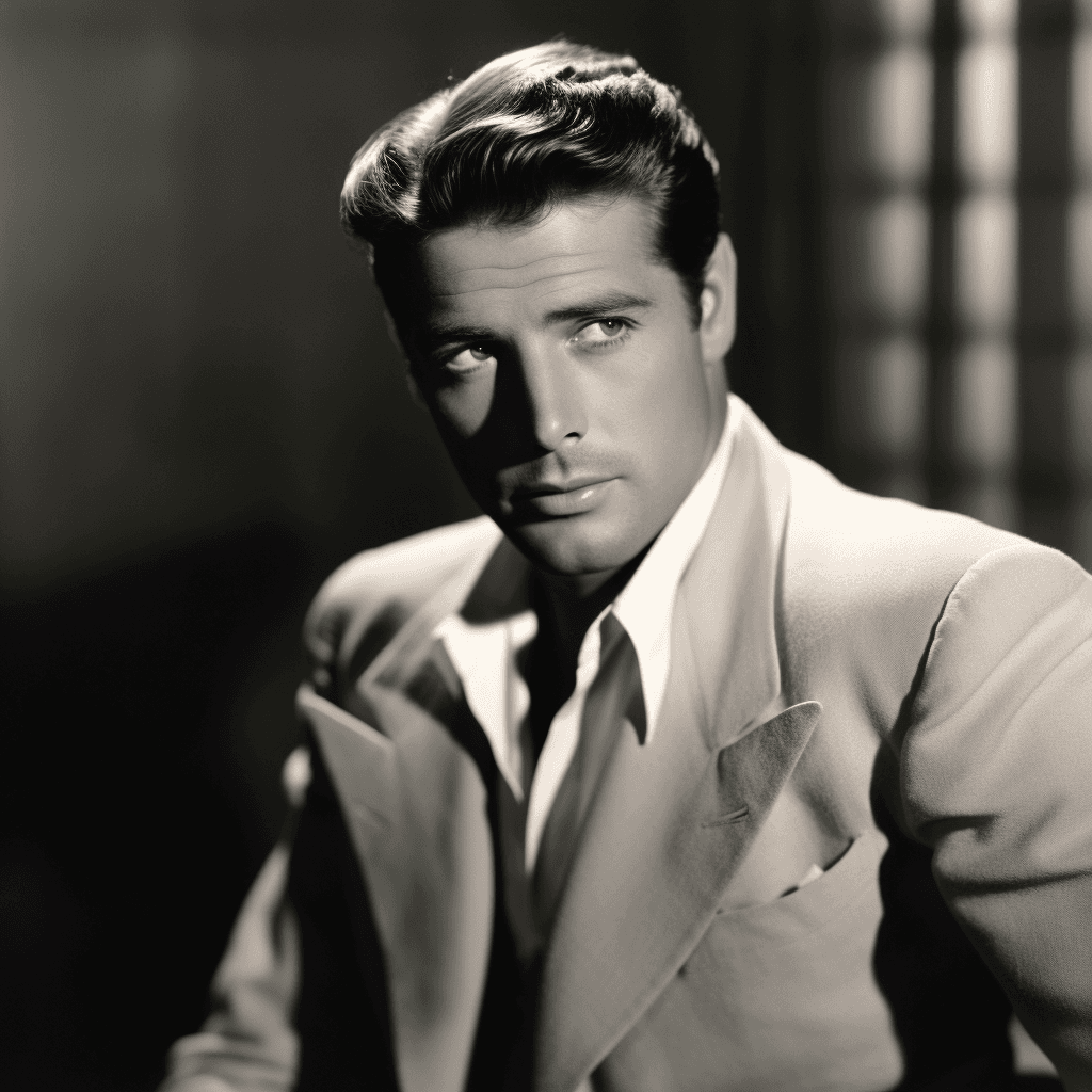 AI generated: hollywood, actor man, handsome, 1940's