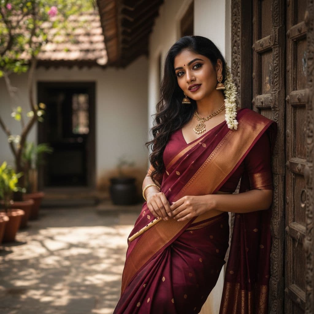 AI generated: Tamil girl, seductive
