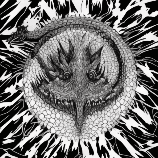 AI generated: Imagine a creature of pure hunger. It is a massive, black maw with rows of sharp teeth. Its body is ...
