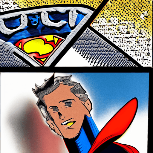 AI generated: Superman and batman 