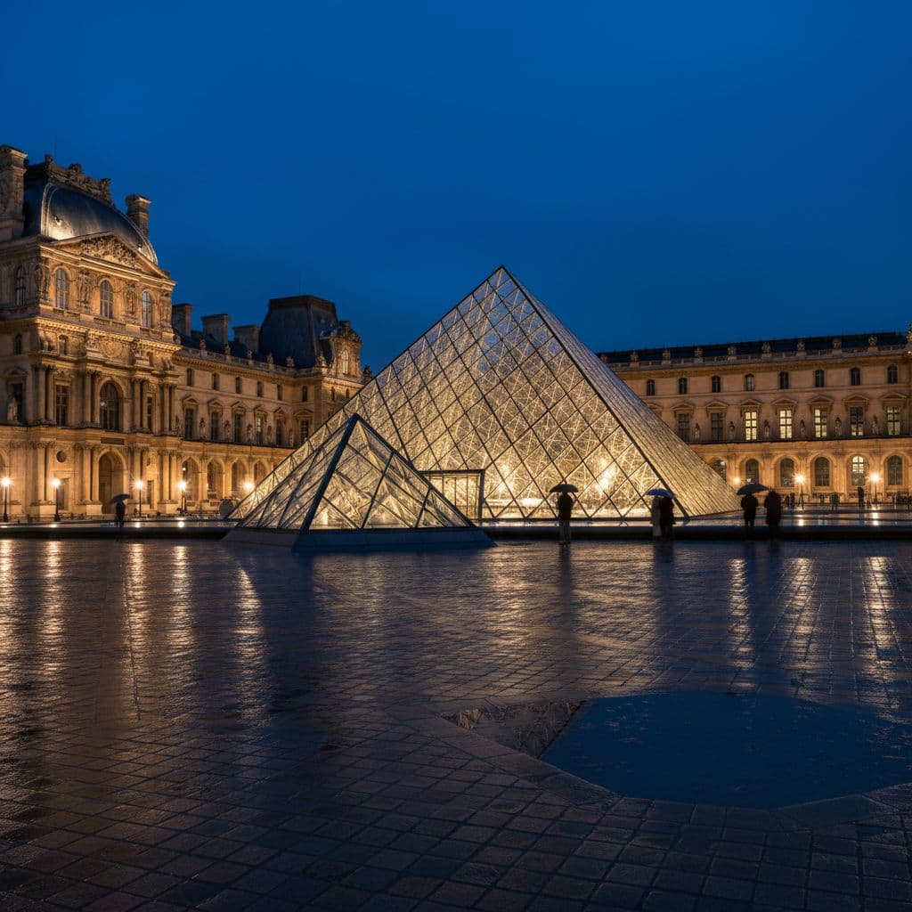 AI generated: a paris Louvre