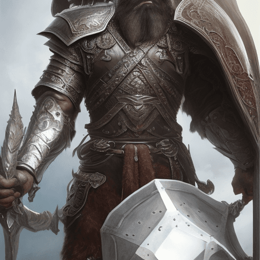 AI generated: Create a photorealistic portrait that captures the imposing presence of a tall, muscular, dark-skinn...