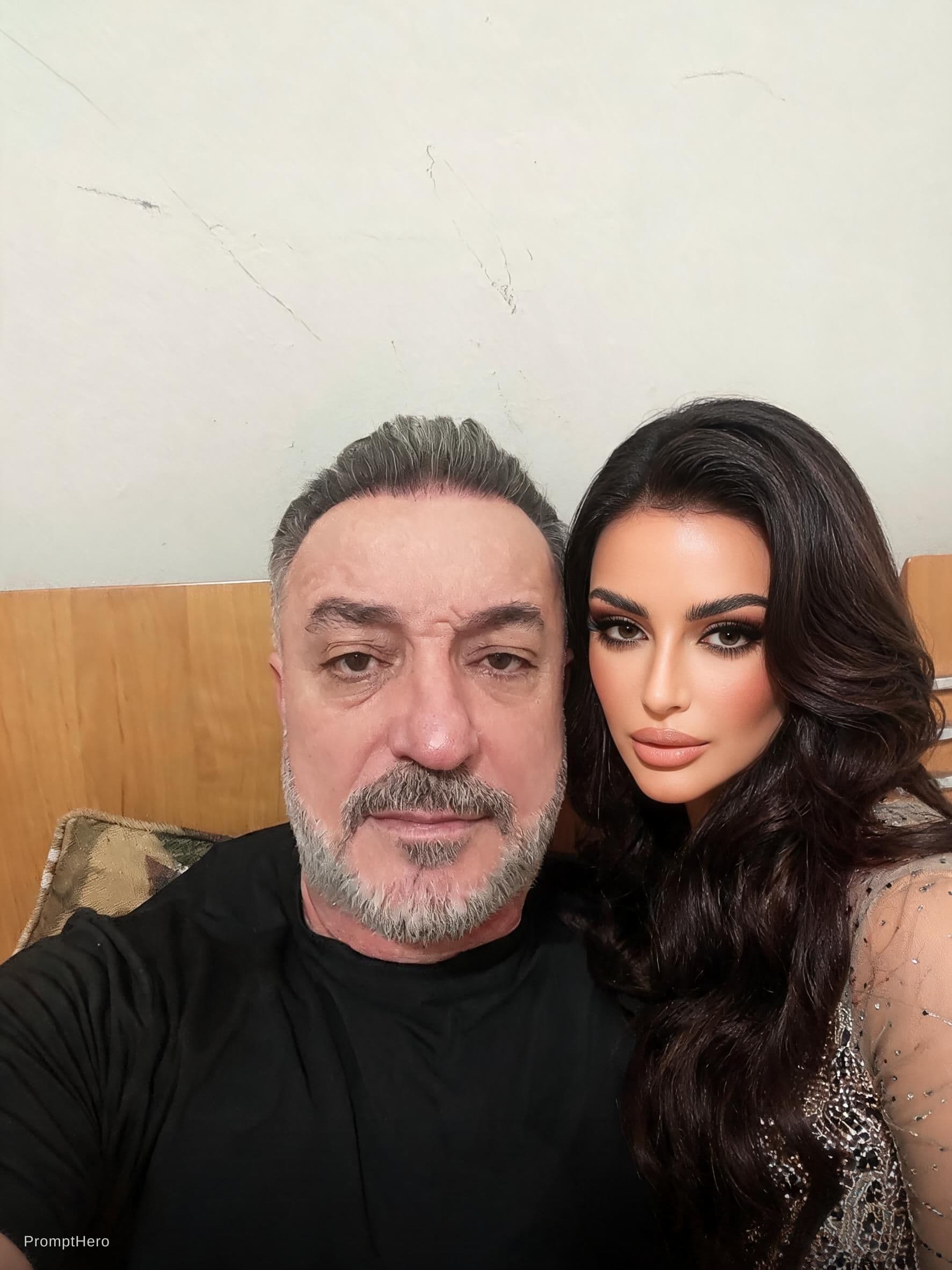 AI generated: With haifa wehbe