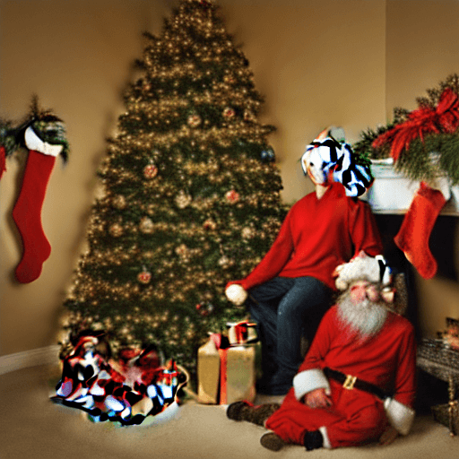 AI generated: portrait of a Christmas 
