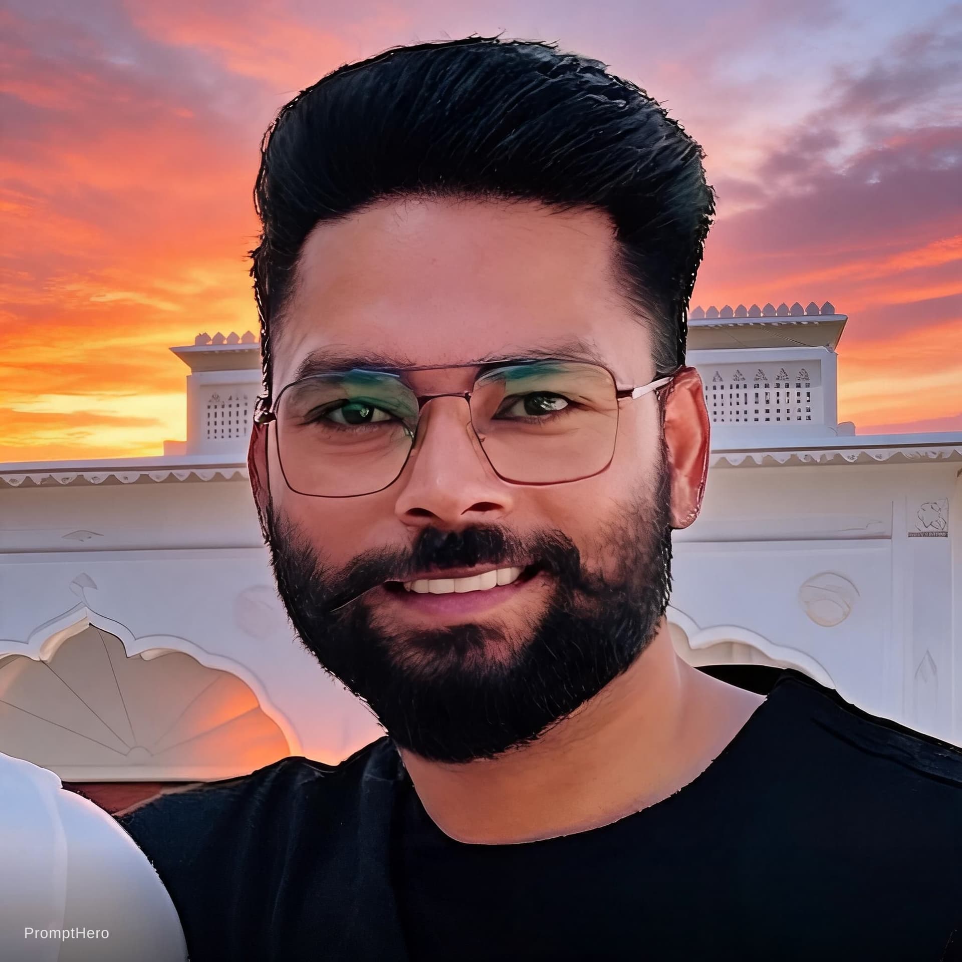 AI generated: Beautiful sunset 