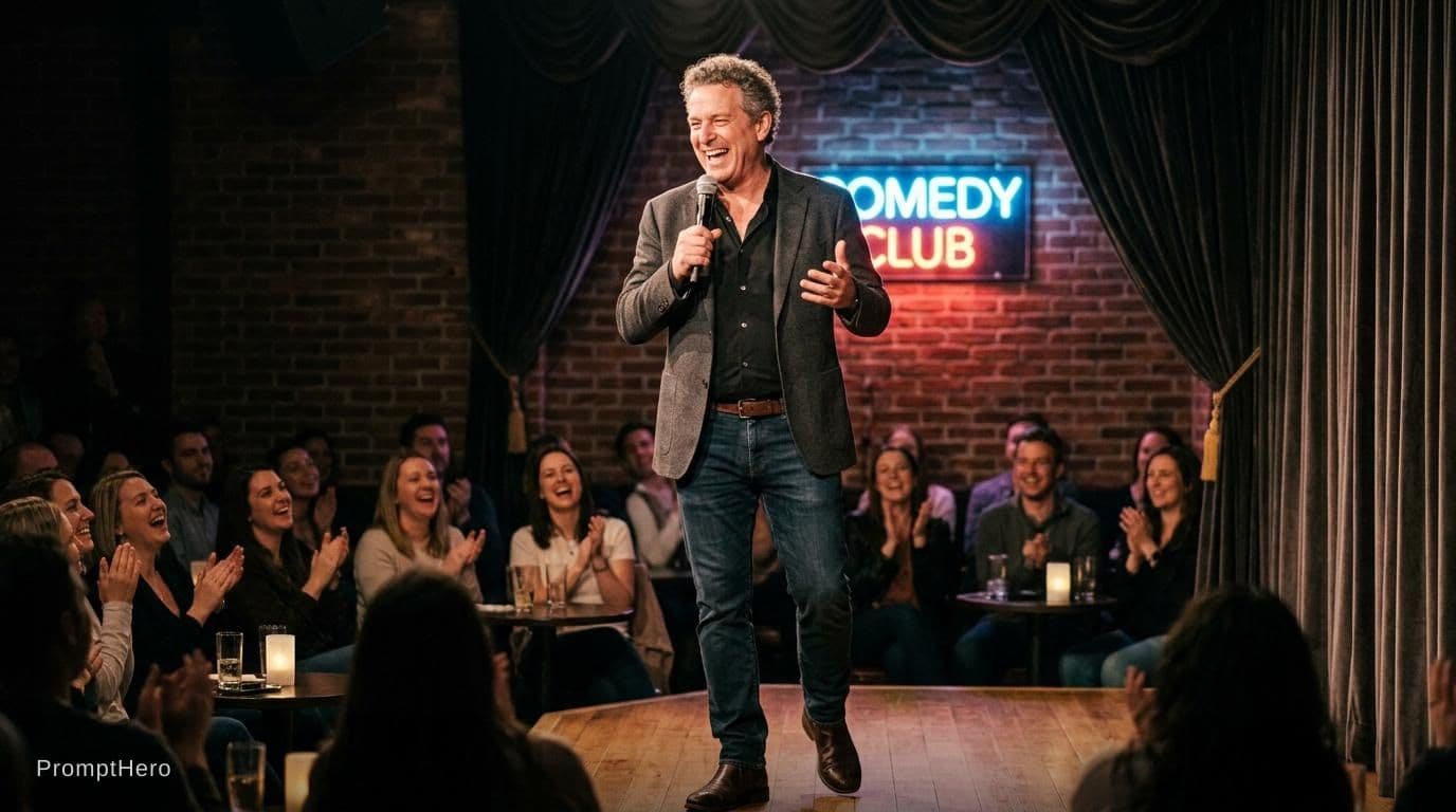 AI generated: I need comedian 