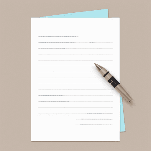 AI generated: a simple view of notes, small cards, with paper theme